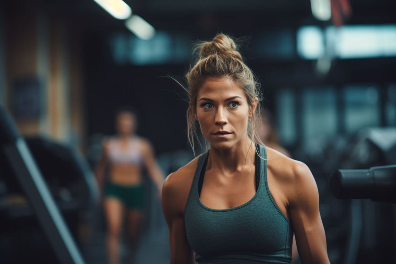 Woman cross-training ahead of her half marathon