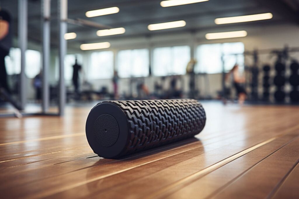 strengthen and stretch muscles with a foam roller