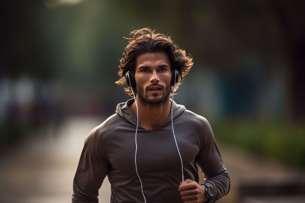 running while listening to music